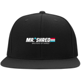 "Mr. Shred" Embroidered Flat Bill High-Profile Snapback Hats!