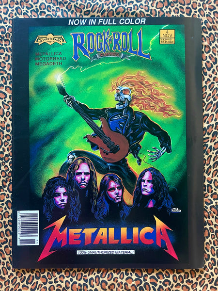 Vintage 1990 "Metallica ~ Megadeth & Motorhead" MEGA EDITION ROCK N ROLL COMIC!